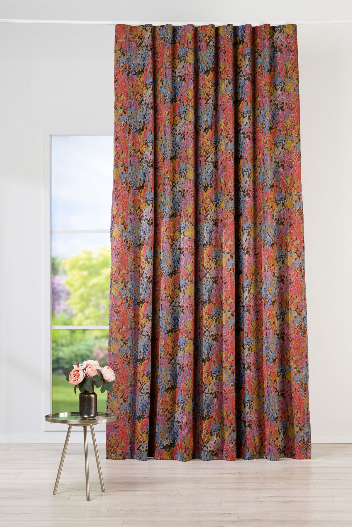 Lucca Curtain multicolored fabric