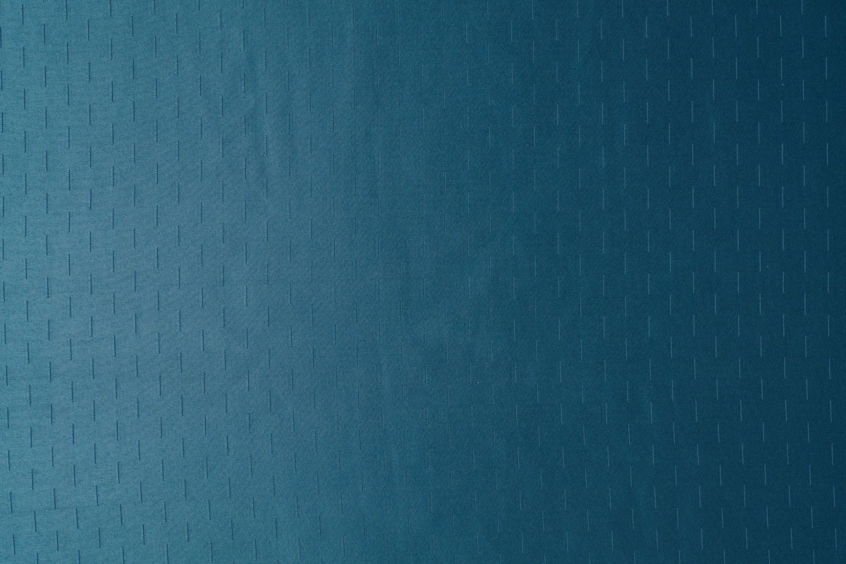 Blue colored curtain fabric