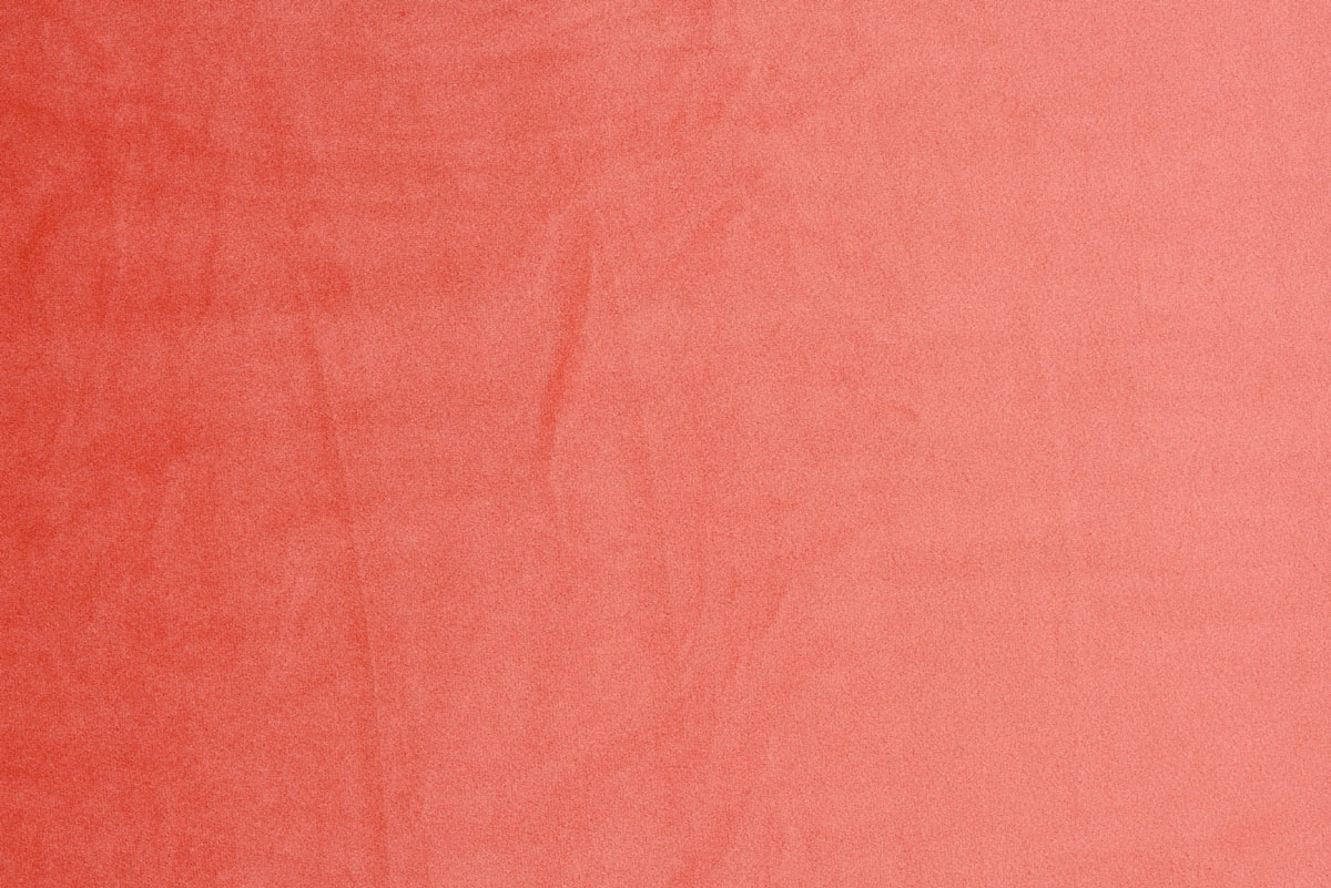 Castellano coral colored fabric curtain