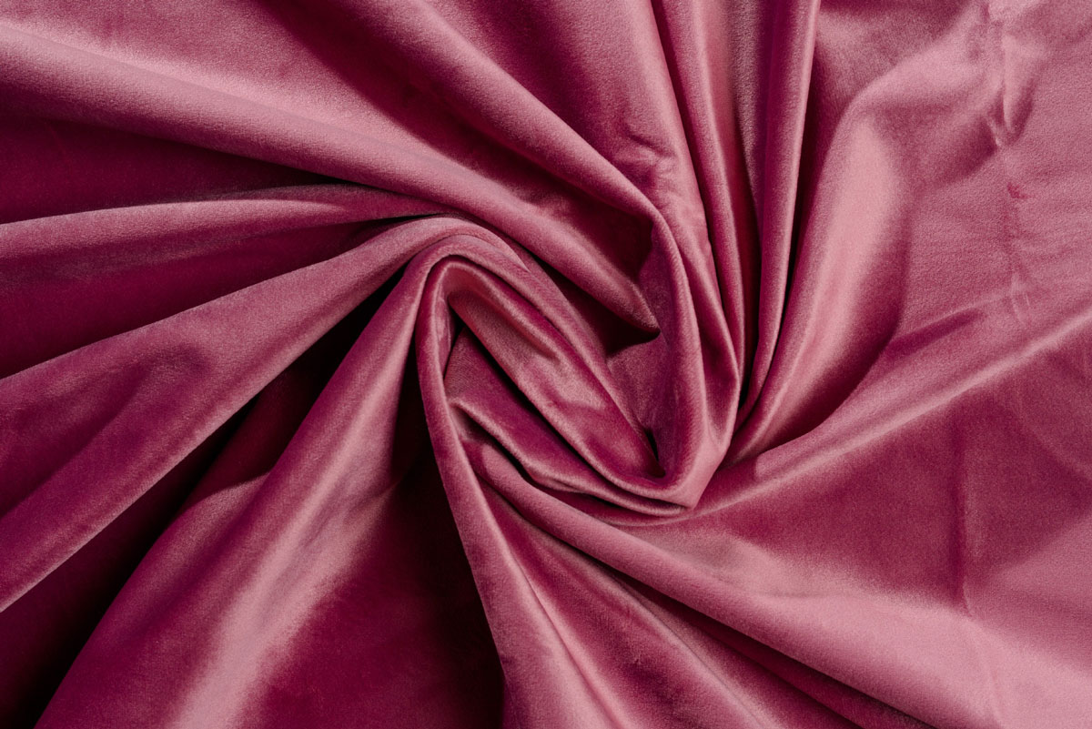 Castellano pink colored fabric curtain