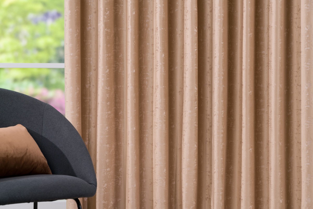 Scento Curtain Coffee Colored Fabric