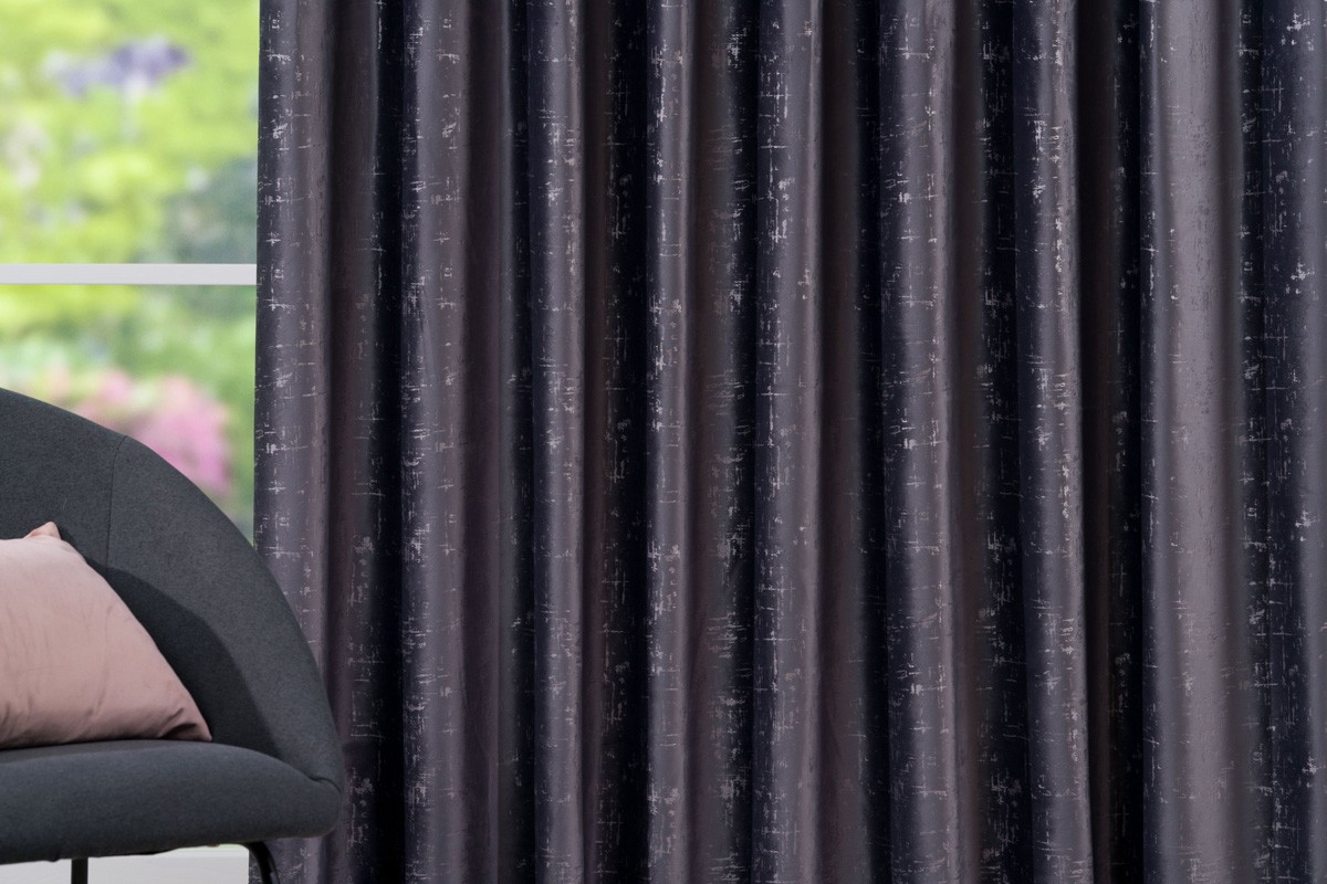 Scento Curtain Grey Colored Fabric