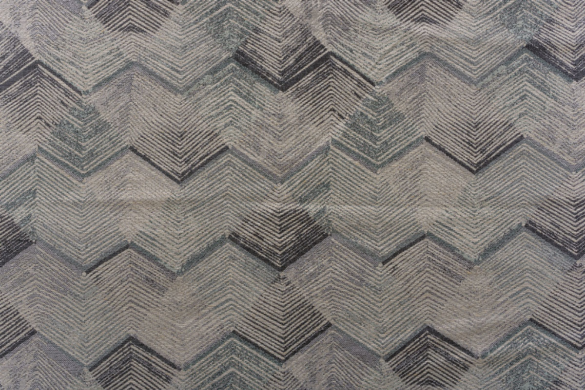 Utopia curtain grey colored fabric with triangle pattern