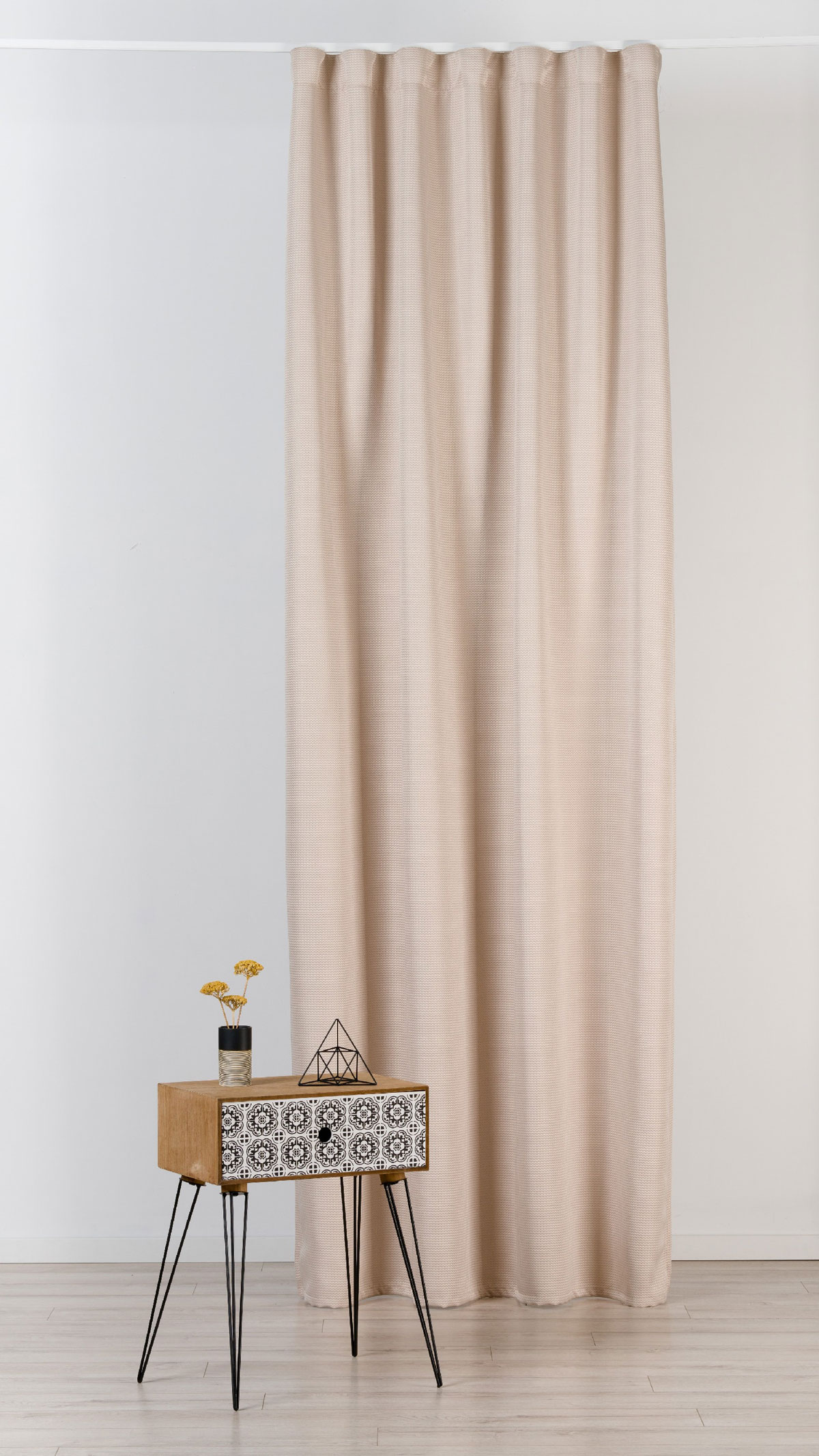 Cielo Curtain Coffee colored fabric