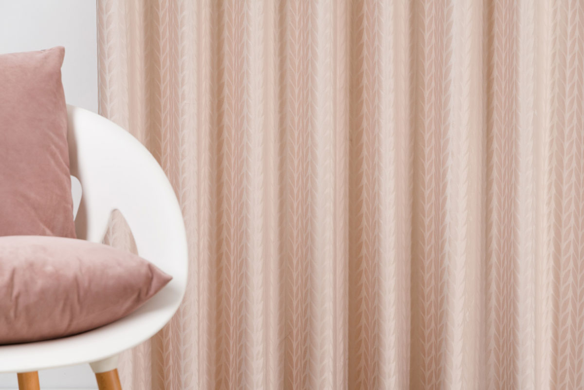 Scarabeo Curtain Coffe colored fabric