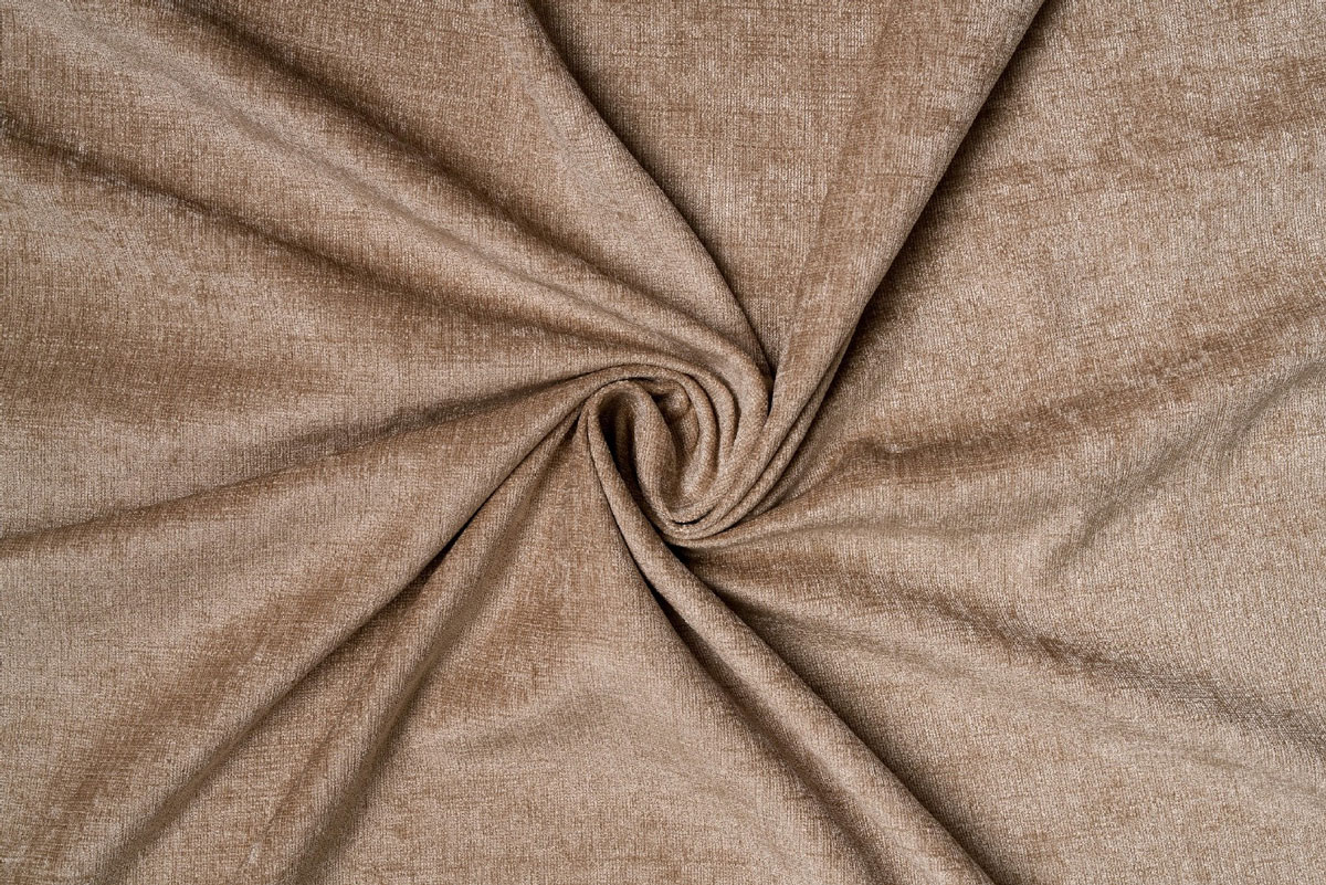 Velar Curtain Beige colored fabric