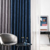 Velar Curtain Blue colored fabric