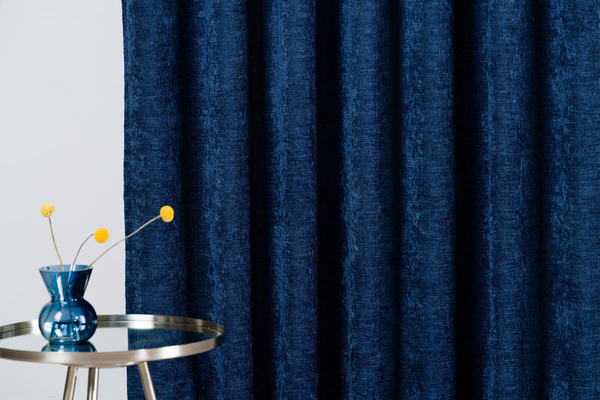 Velar Curtain Blue colored fabric