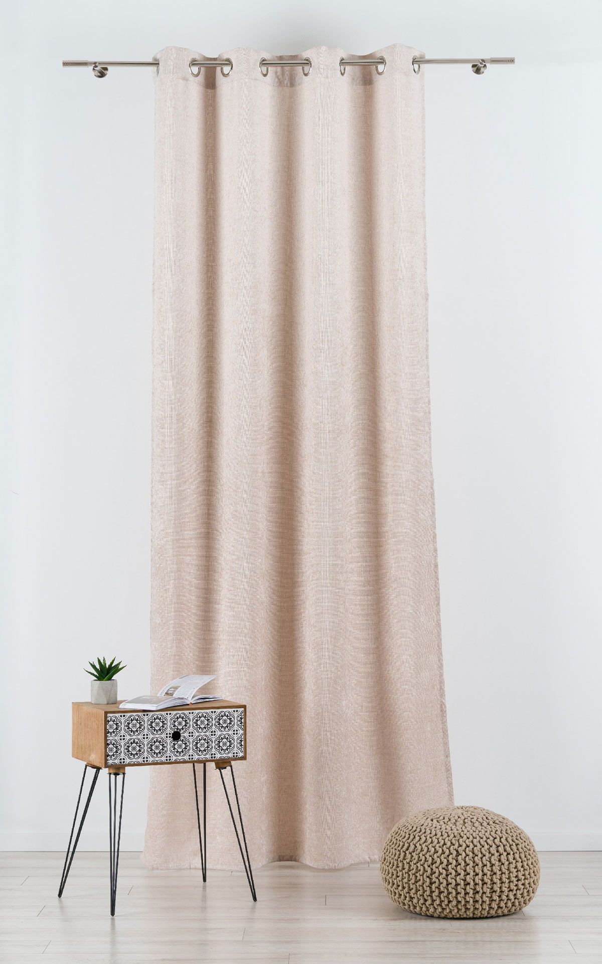 Velar Curtain Coffee colored fabric