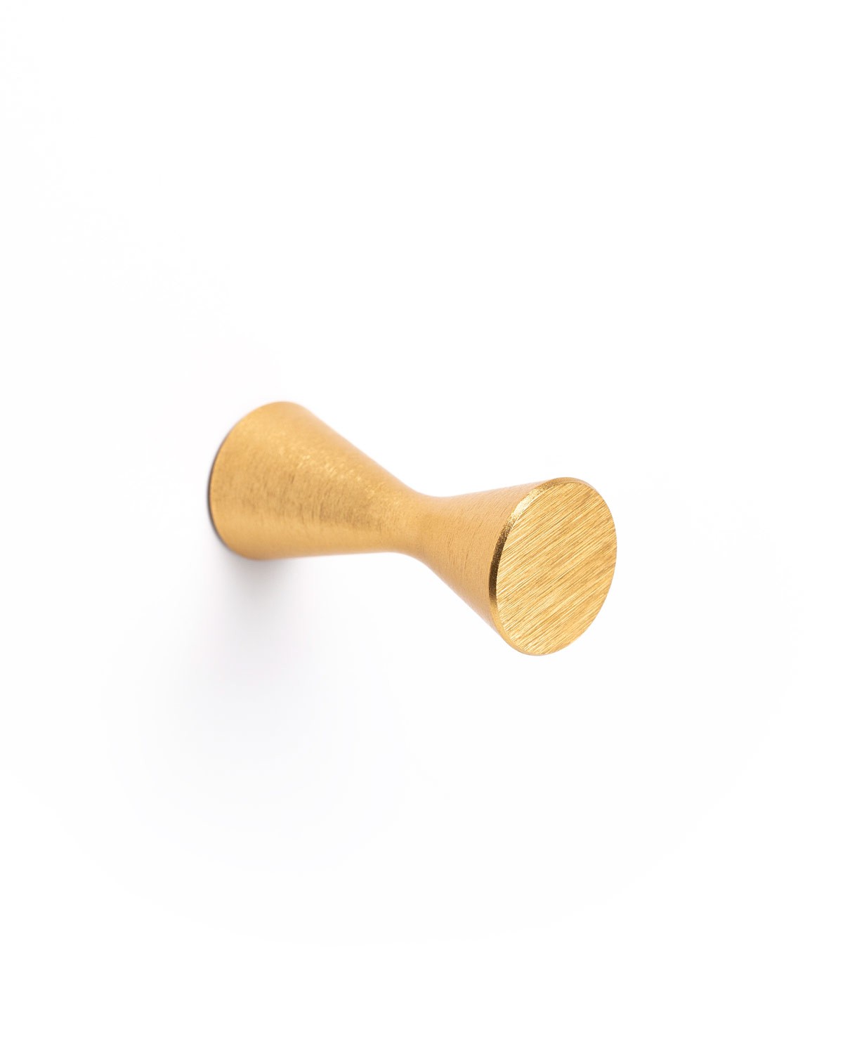 Diabolo wall hook brushed dark brass
