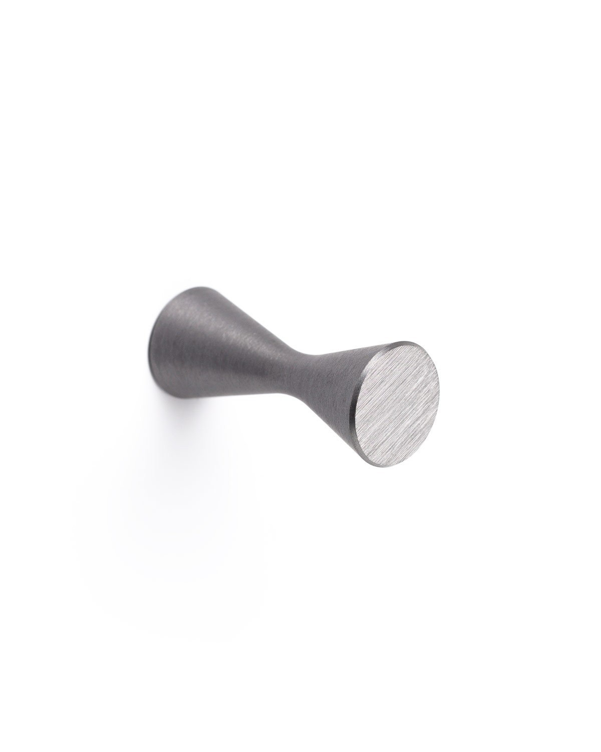 Diabolo wall hook brushed grey