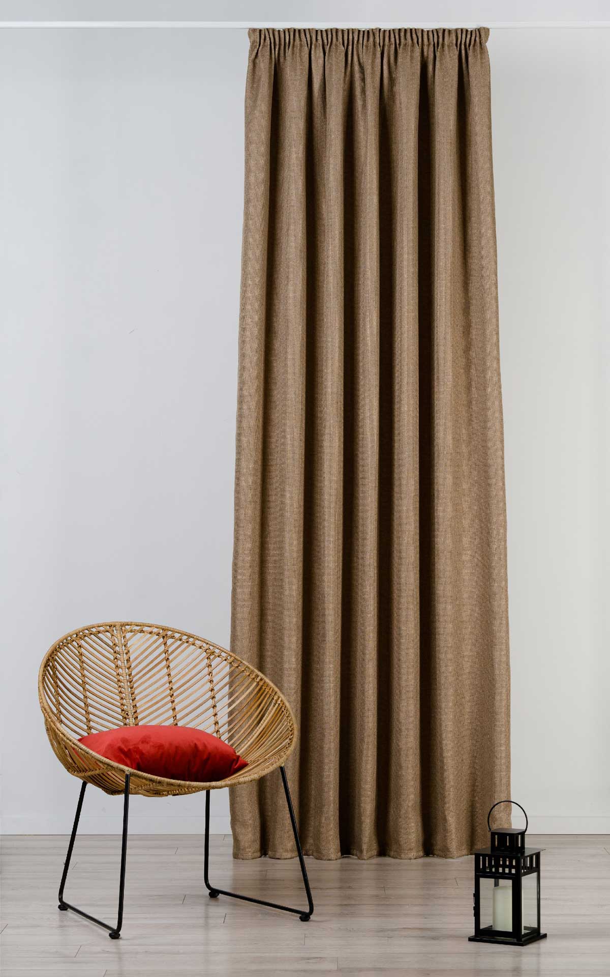 Cheer Curtain walnut fabric