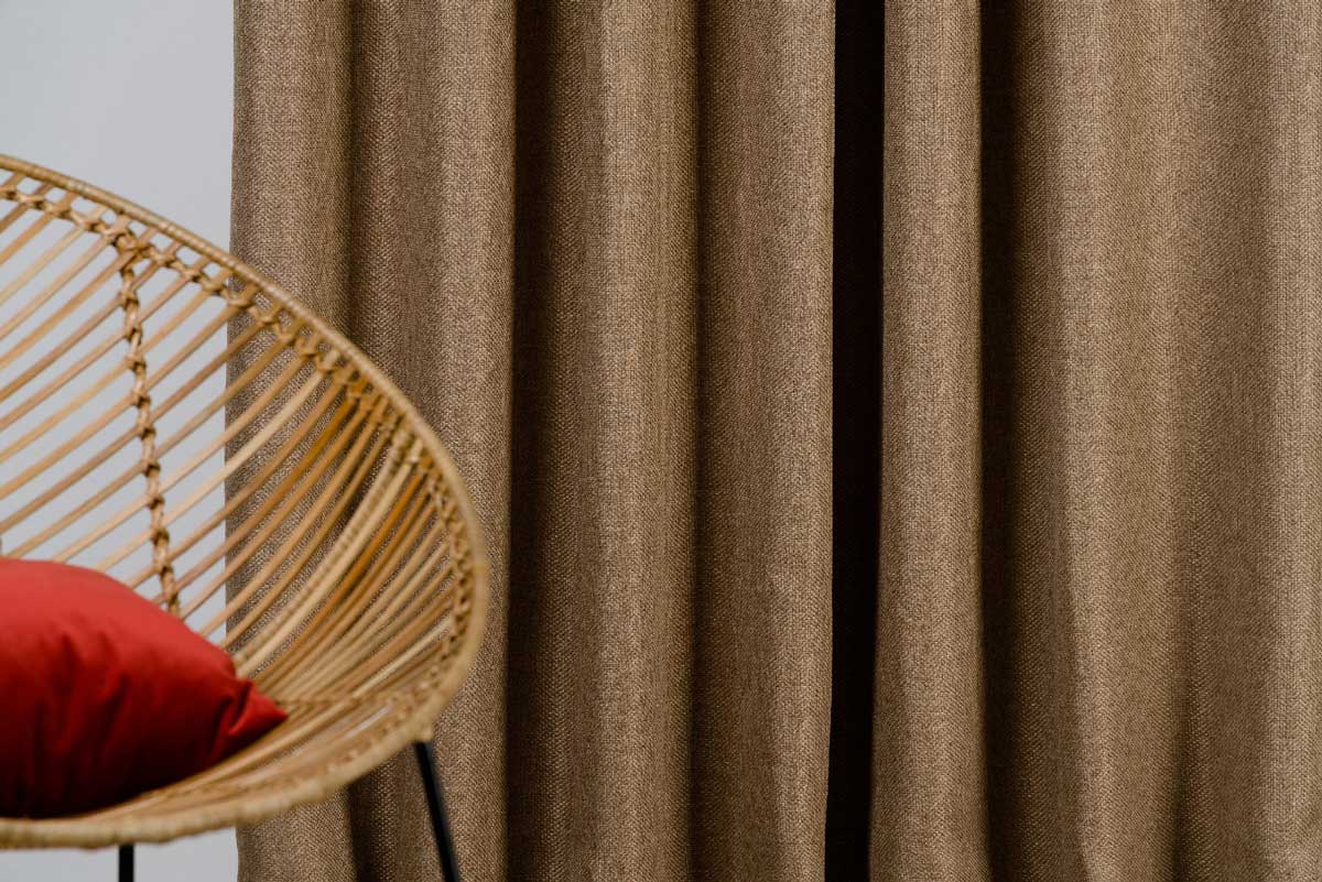 Cheer Curtain walnut fabric