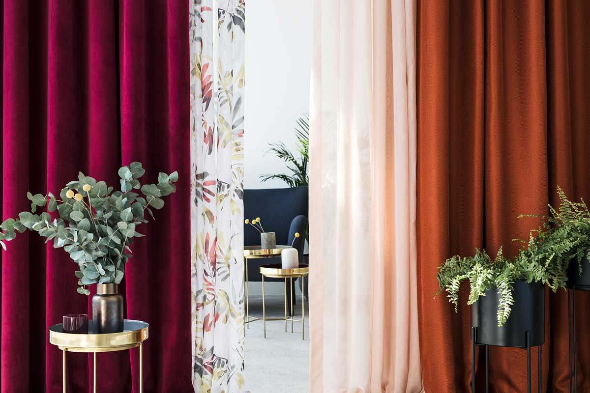 Cheer Curtain Terracotta fabric