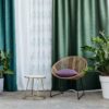 Cheer Curtain green emerald fabric