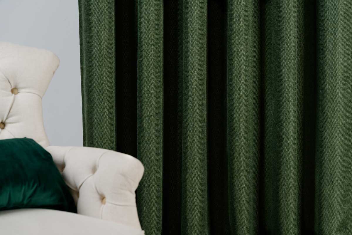Cheer Curtain green emerald fabric