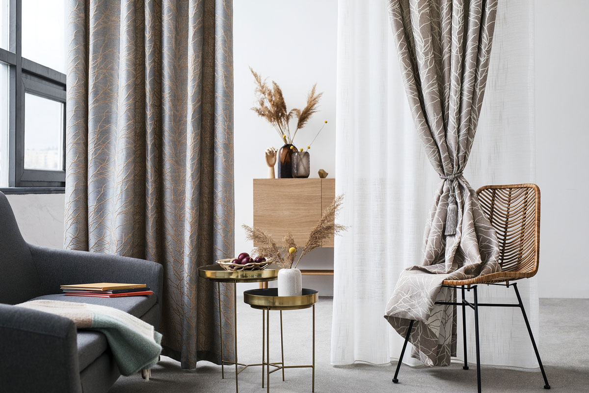 Norrland Curtain beige fabric