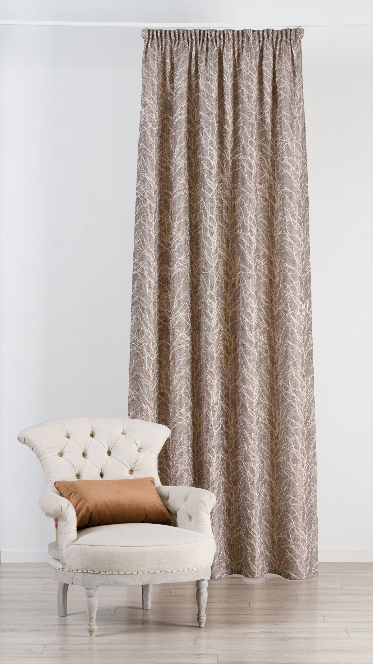 Norrland Curtain dark grey fabric