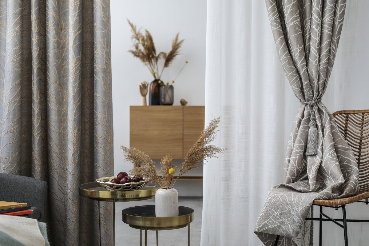 Norrland Curtain grey fabric