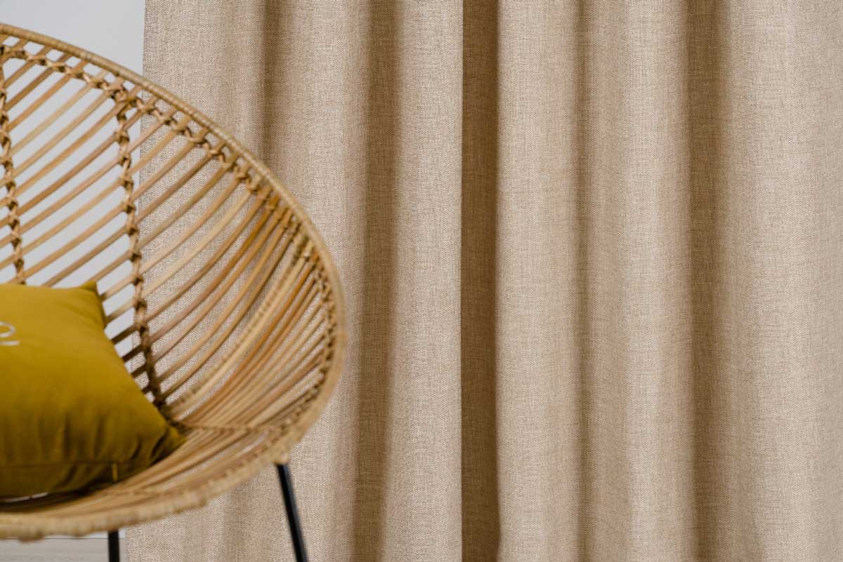 Pedro Curtain Beige fabric