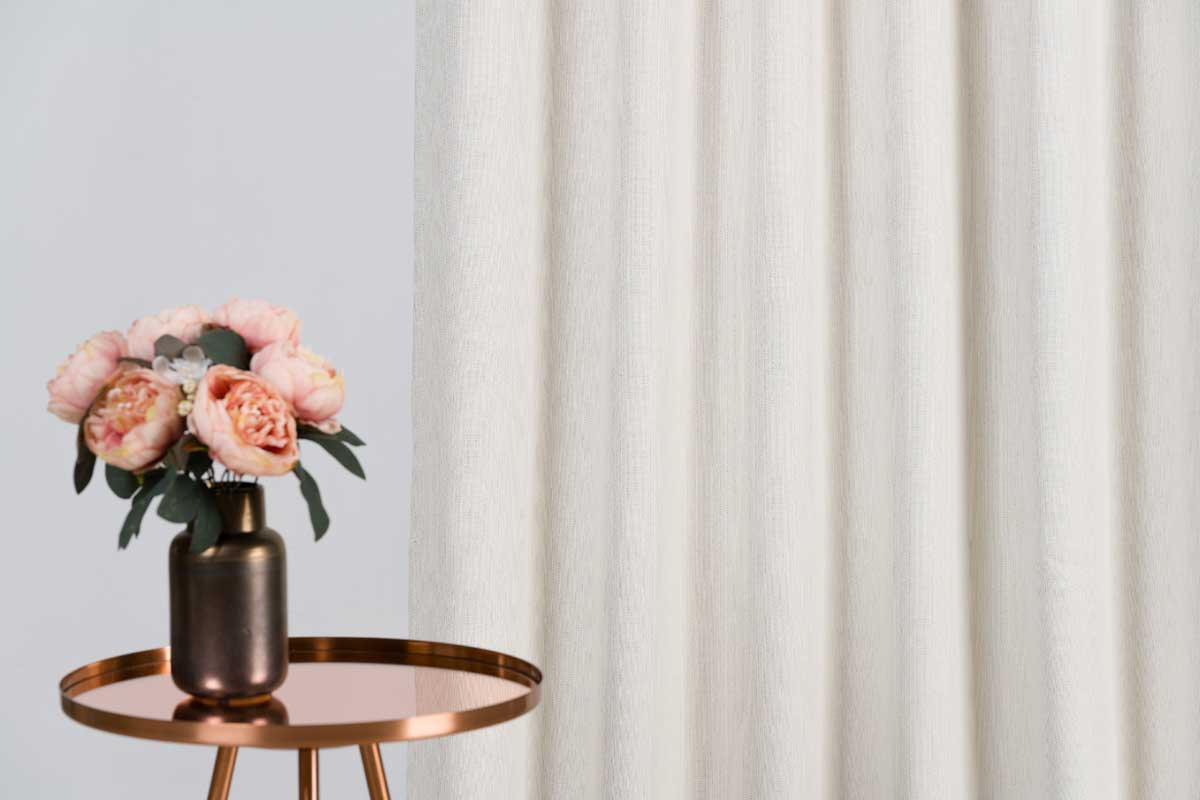 Tyler Curtain white fabric