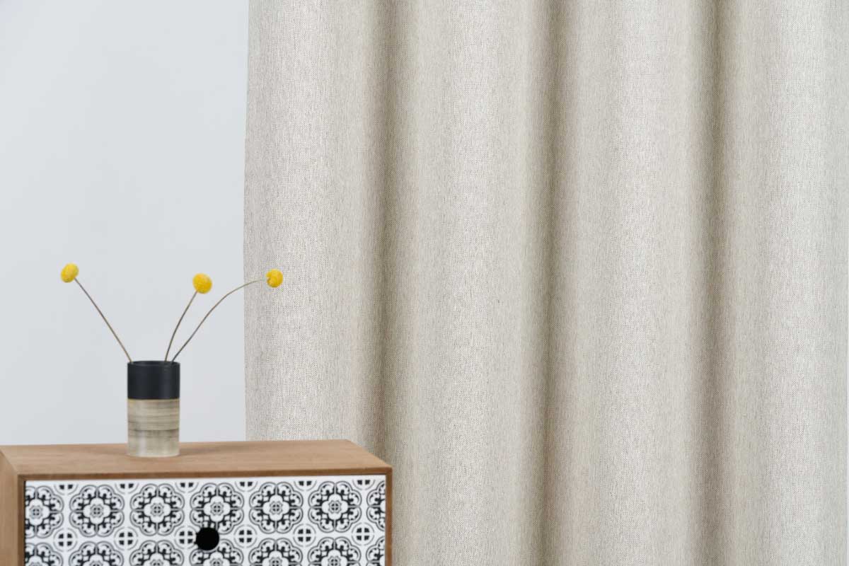 Tyler Curtain beige fabric