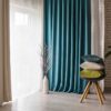 Tyler Curtain turquoise fabric