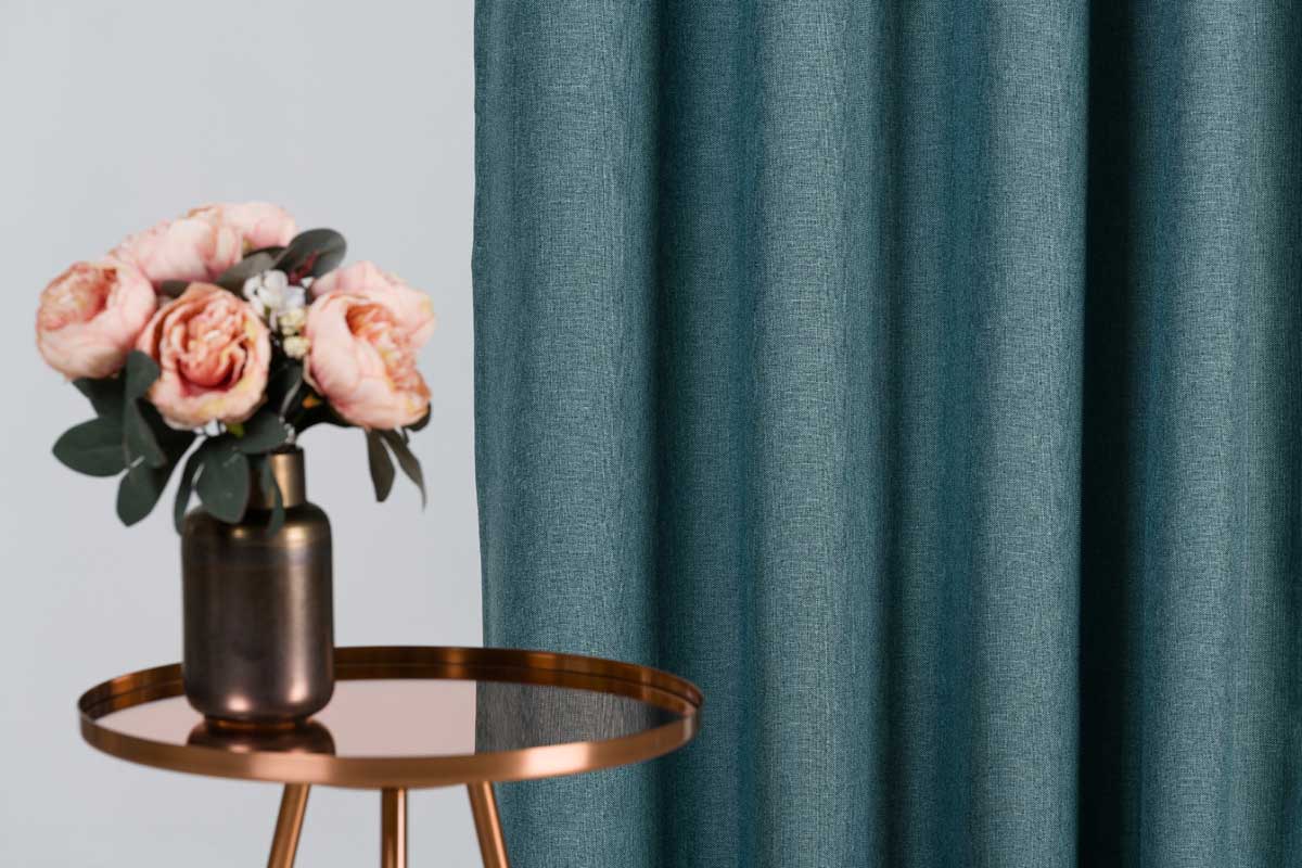 Butler Curtain Turquoise fabric