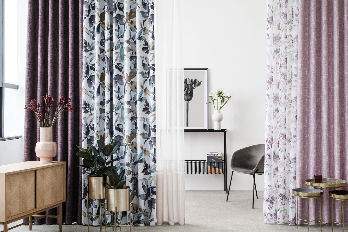 Riva Curtain pink fabric