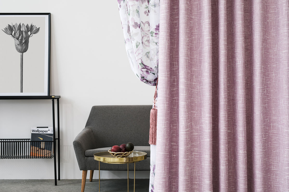 Riva Curtain pink fabric