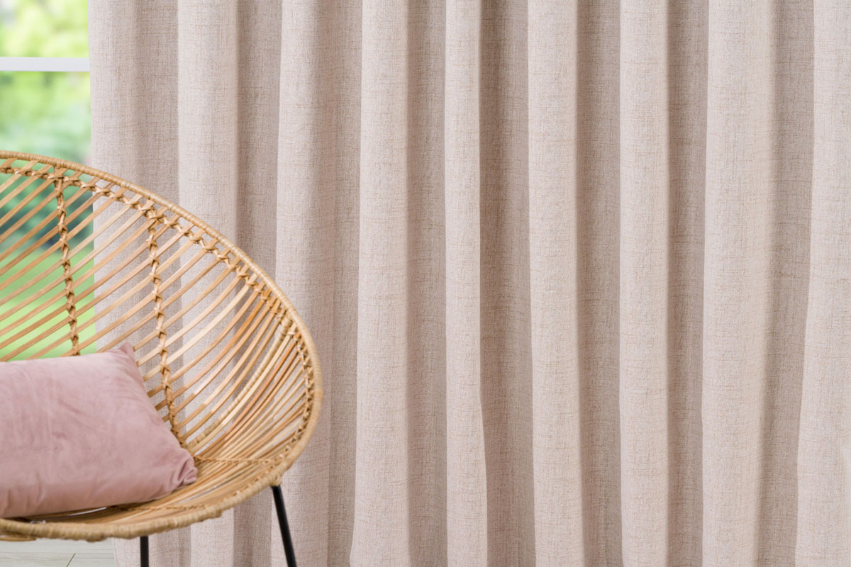 Ares Curtain beige fabric