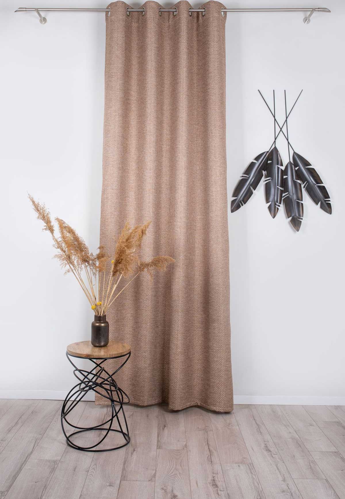 Atacama Curtain beige fabric