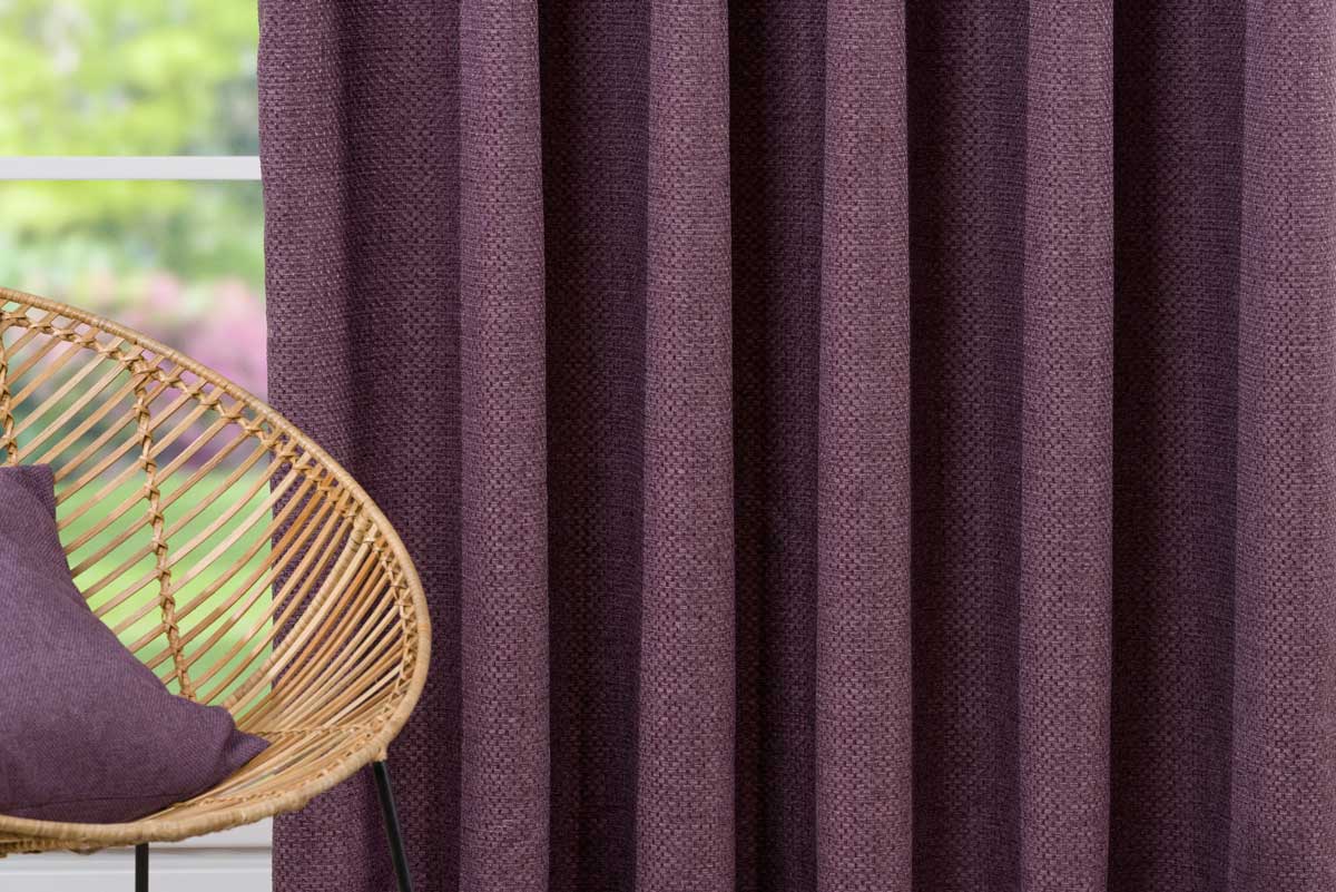 Atacama Curtain purple fabric