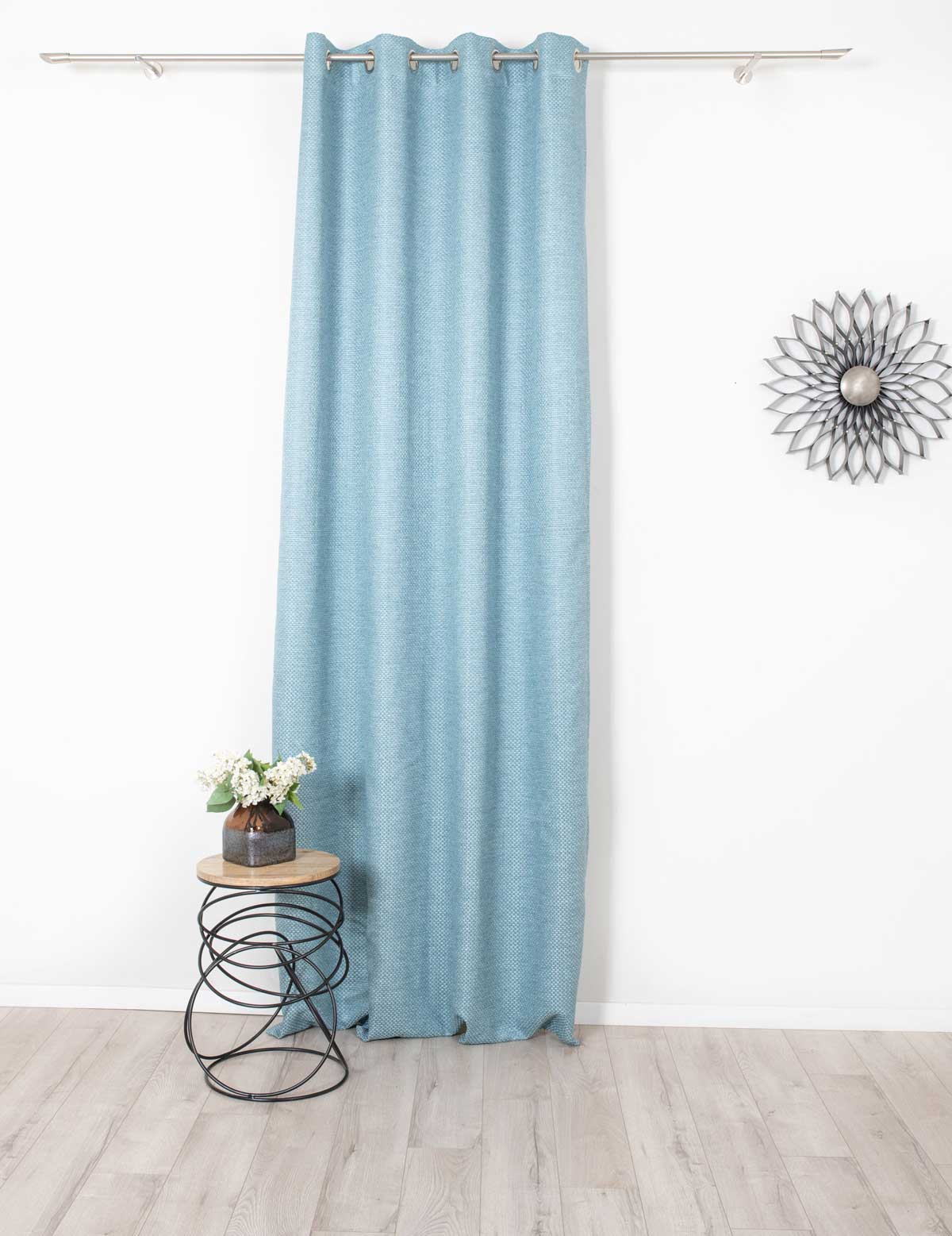 Atacama Curtain turquoise fabric