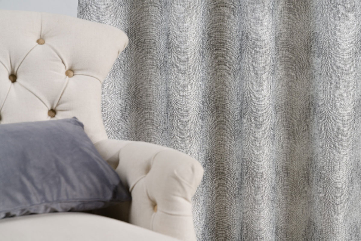 Durante Curtain grey fabric