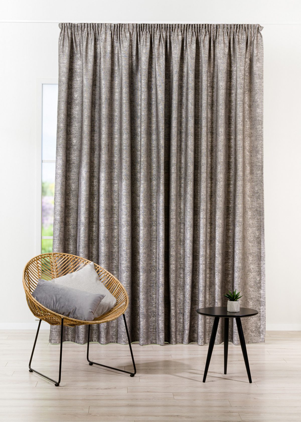 Amalfi grey colored material