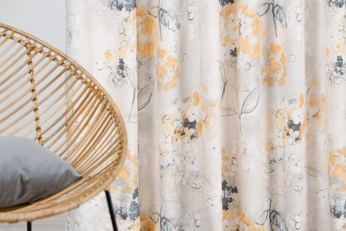 lavie white colored material curtain