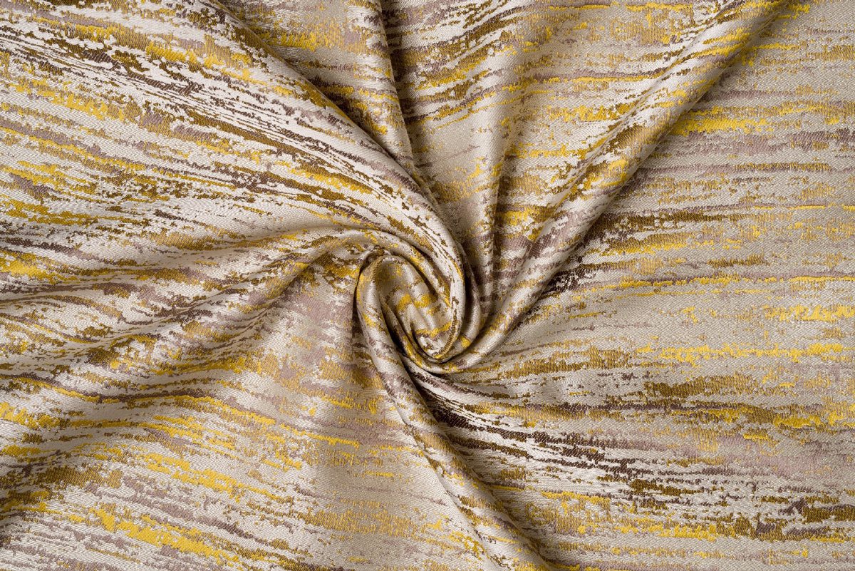 mohave yellow colored material curtain