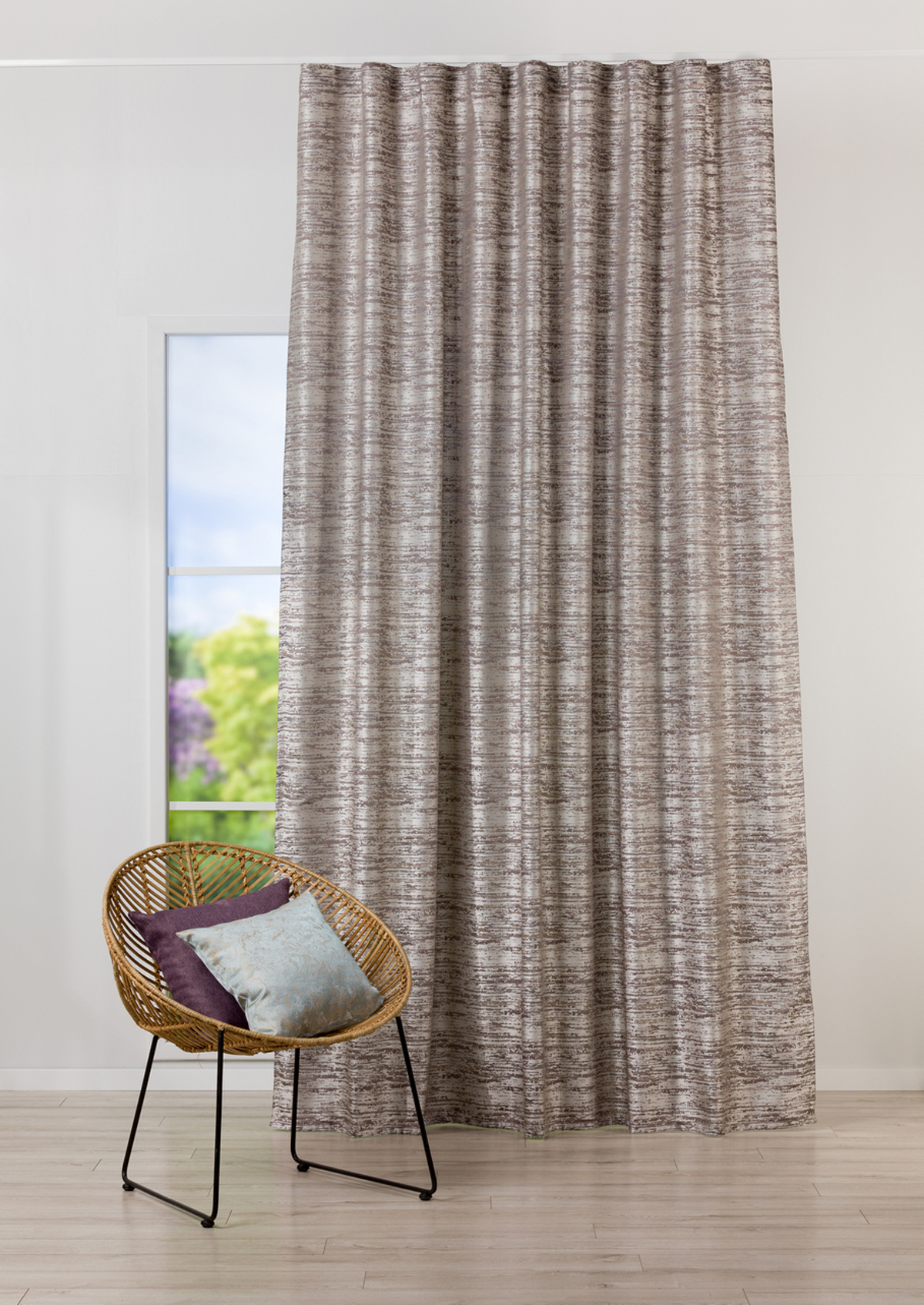 mohave brown print curtain