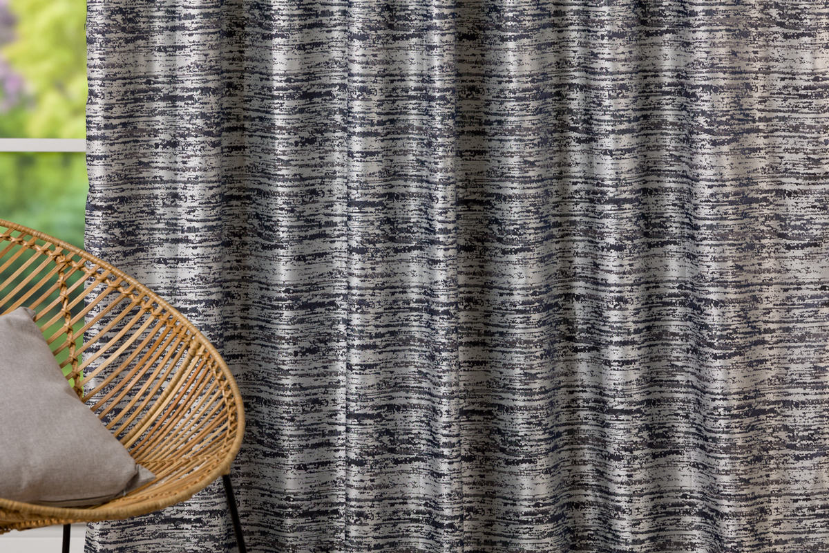 mohave grey print curtain