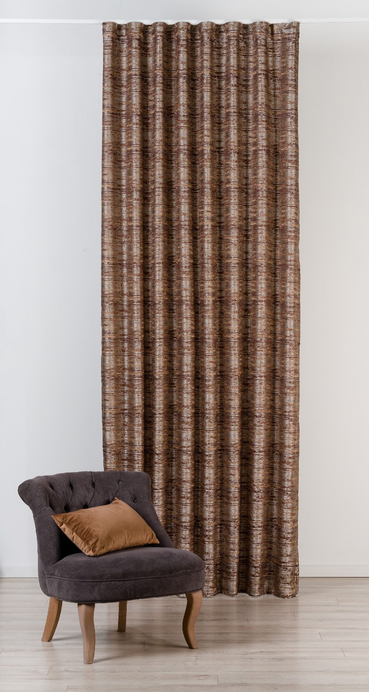 mohave coffee colored material curtain