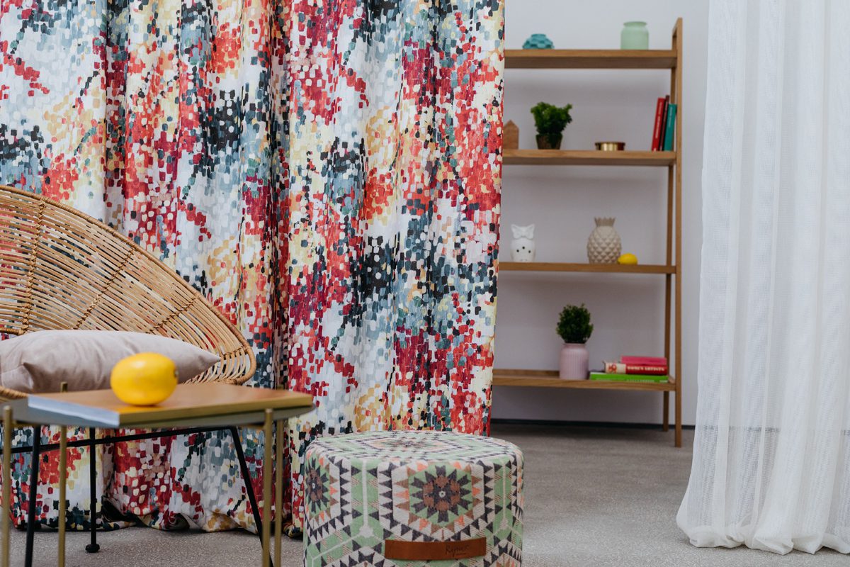 Nadine multicolor colored material