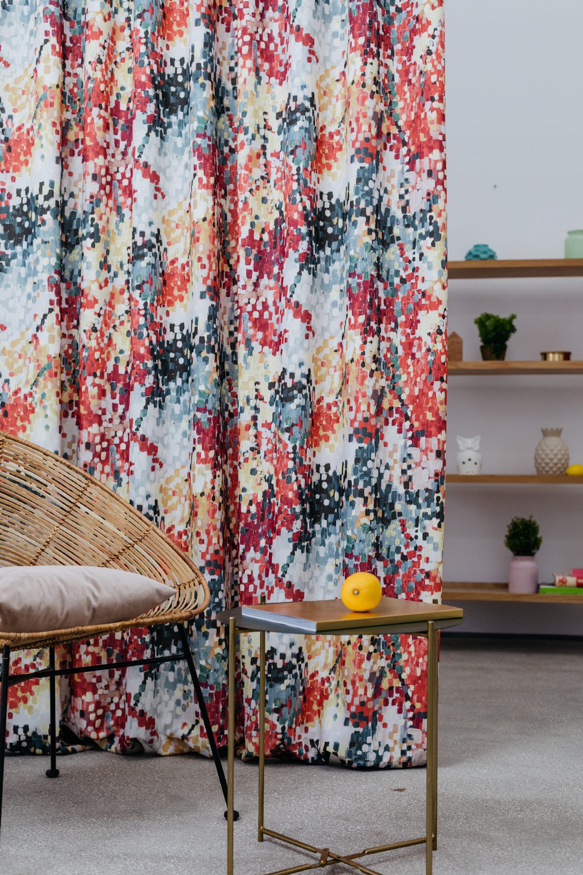 Nadine multicolor colored material