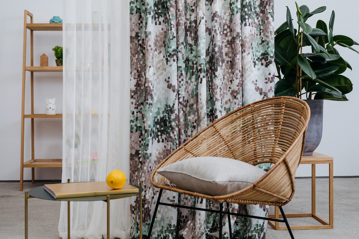 Nadine green colored material