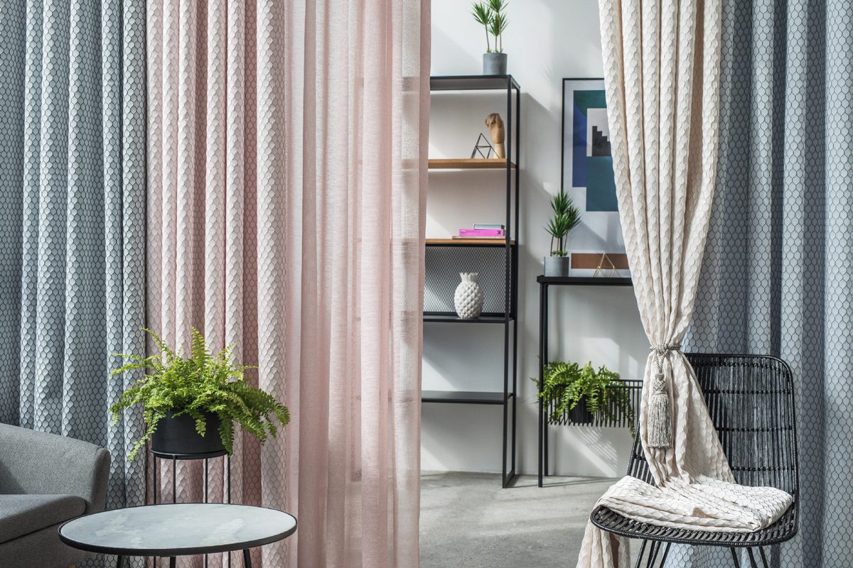 Positano pink colored material