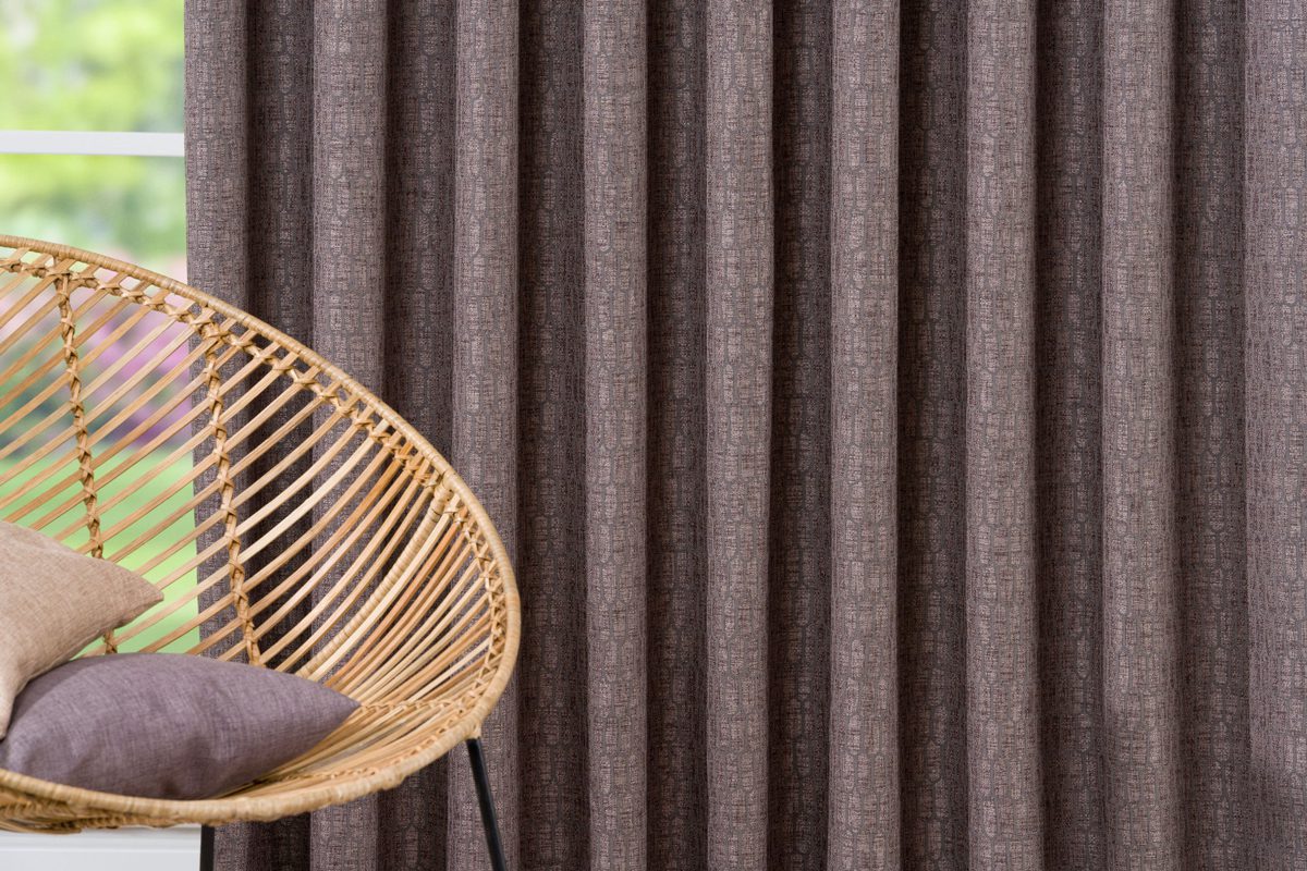 ruben beige colored material curtain