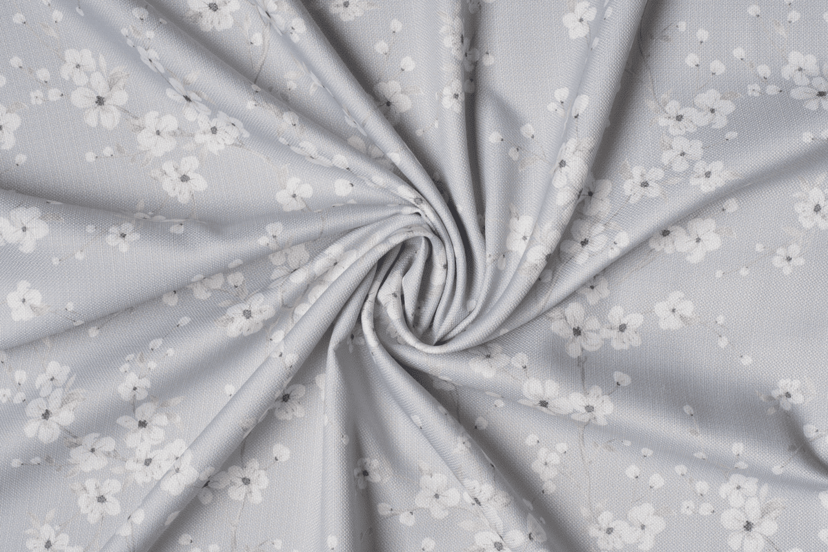 sakura grey colored material curtain