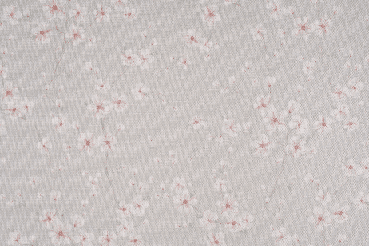 sakura blue colored material curtain