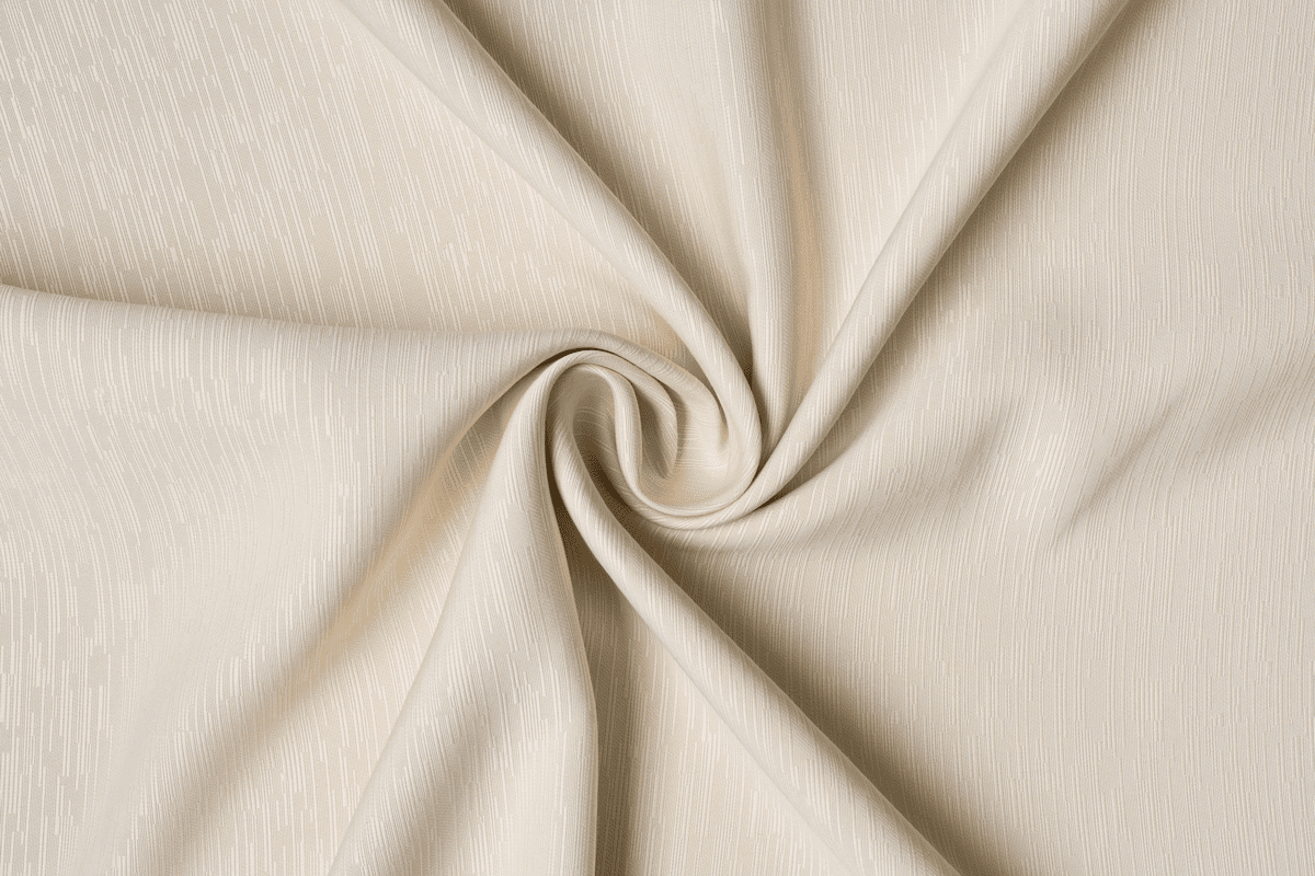 bellagio white colored material curtain