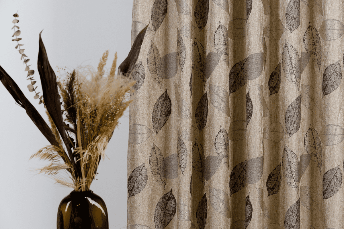 delancy blue colored material curtain